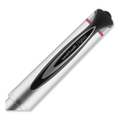 207 Impact Gel Pen, Stick, Bold 1 mm, Red Ink, Silver/Black/Red Barrel