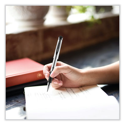 207 Impact Gel Pen, Stick, Bold 1 mm, Red Ink, Silver/Black/Red Barrel