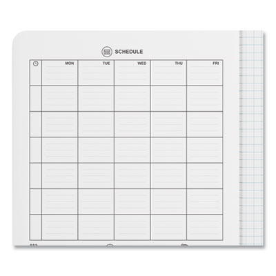 Quad Rule Composition Book, Quadrille Rule (4 sq/in), Black Marble Cover, (100) 9.75 x 7.5 Sheets, 6/Pack