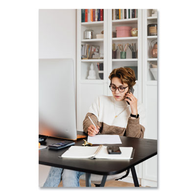 EMOTT Porous Point Pen, Stick, Fine 0.4 mm, Assorted Ink Colors, White Barrel, 10/Pack