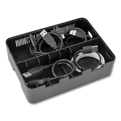 USB Charging Station with Quick Charge 3.0, 7 Devices, 4.9 x 2.6 x 6.6, Black