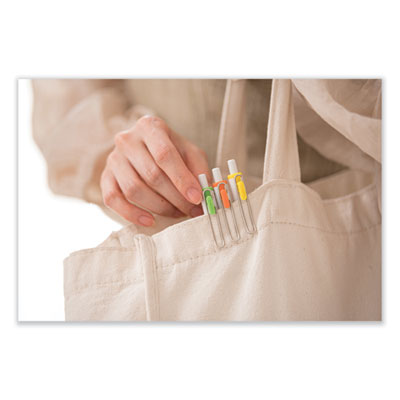 uniONE Gel Pen, Retractable, Medium 0.7 mm, Assorted Inspirational Ink and Barrel Colors, 8/Pack