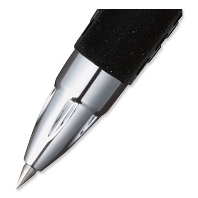 207 Ultra Micro Gel Pen, Retractable, Ultra-Micro 0.38 mm, Blue Ink, Clear/Black Barrel