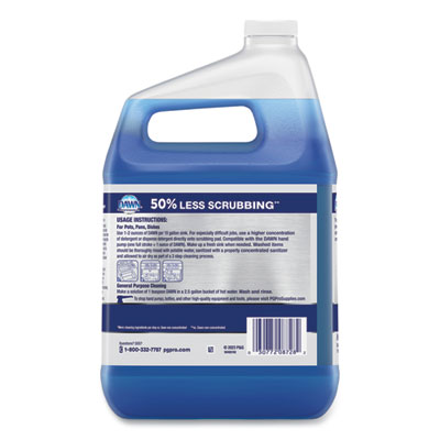 Heavy-Duty Manual Pot/Pan Dish Detergent, Original Scent, 1 gal Bottle, 4/Carton