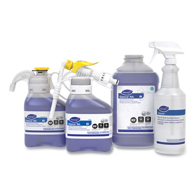 Glance Glass and Multi-Surface Cleaner Spray Bottle, 32 oz, Clear, 12/Carton