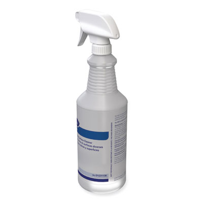Glance Glass and Multi-Surface Cleaner Spray Bottle, 32 oz, Clear, 12/Carton