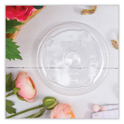 Dart Plastic Cold Cup Lids, Fits 32 oz to 44 oz Cold Cups, Clear, 600/Carton (DCC642TS) DCC642TS