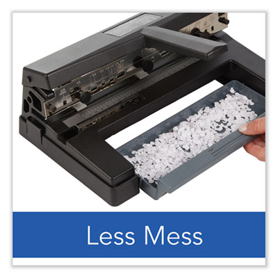 40-Sheet Heavy-Duty Two- to Four-Hole Adjustable Heavy-Duty Paper Punch, 9/32