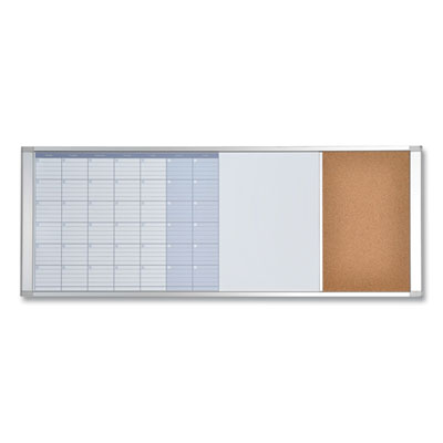 MasterVision® Magnetic Calendar Combo Board