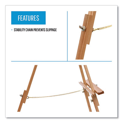 Oak Display Tripod Easel, 60