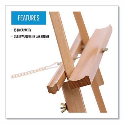 Oak Display Tripod Easel, 60