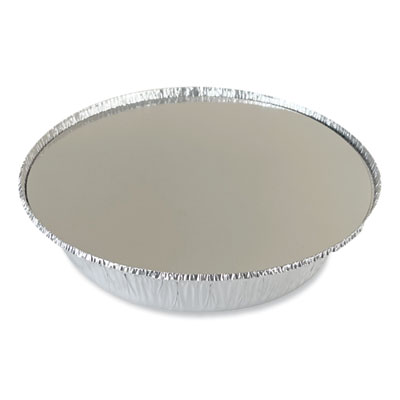 Round Aluminum To-Go Container Lids, Flat Lid, 9
