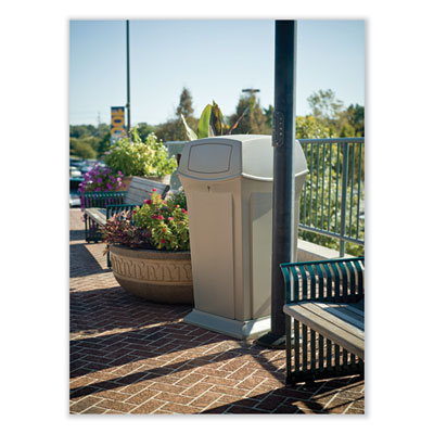 Ranger Fire-Safe Container, 35 gal, Structural Foam, Beige