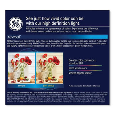 GE Reveal® HD+ Color-Enhancing LED Indoor Floodlight