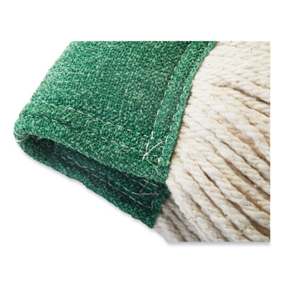 Web Foot BLEND SHRINKLESS Mop Head, Cotton/Synthetic, Small, Orange, 6/Carton