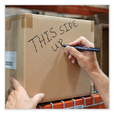 Mechanical Wax-Based Marking Pencil Refills. 4.4 mm, Black, 10/Box