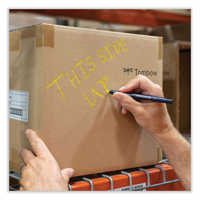 Mechanical Wax-Based Marking Pencil Refills. 4.4 mm, Yellow, 10/Box