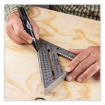 Mono Twin Bold Permanent Marker, Fine/Broad Tips, Black, 10/Box