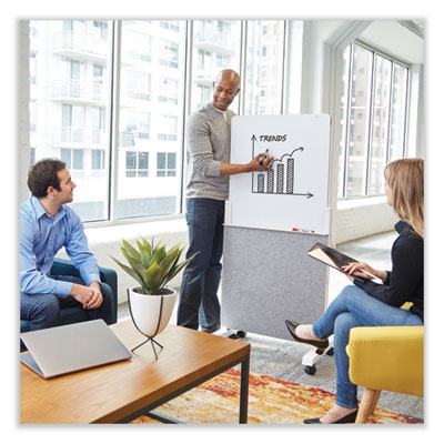 Agile Glass Dry-Erase Easel, 25.5