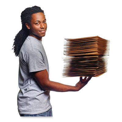 EverTec Curbside Recyclable Padded Mailer, #0, Kraft Paper, Self-Adhesive Closure, 7 x 9, Brown, 300/Carton