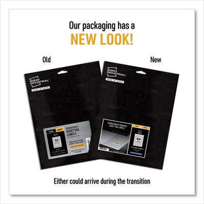 Avery Permatrack Durable White Asset Tag Labels, Laser Printers, 0.5 X 1, White, 84/sheet, 8 Sheets/pack (AVE61527) AVE61527