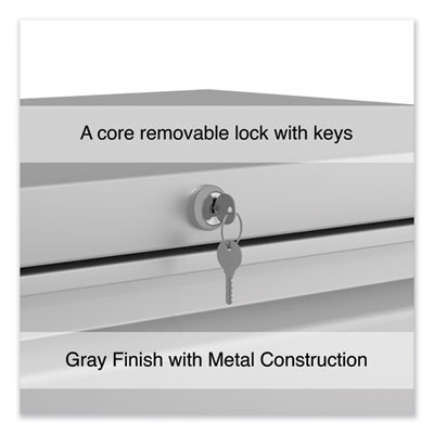 Lateral File, 2 Legal/Letter-Size File Drawers, Light Gray, 30