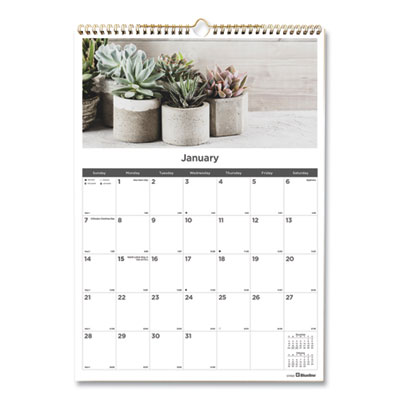 Blueline® 12-Month Wall Calendar