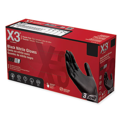 X3® by AMMEX® Industrial Nitrile Gloves