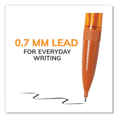 BIC Xtra-Smooth Bright Edition Mechanical Pencils, 0.7 mm, HB (#2), Black Lead, Assorted Barrel Colors, 24/Pack, 6 Packs/Carton (BICMPCE144EBLK) BICMPCE144EBLK