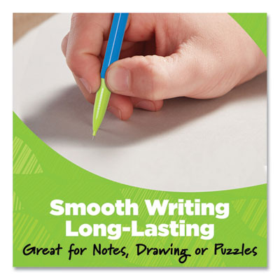 BIC ReVolution Mechanical Pencil, 0.7 mm, HB (#2), Black Lead, Assorted Barrel Colors, 12/Pack (BICMPE12BLK) BICMPE12BLK