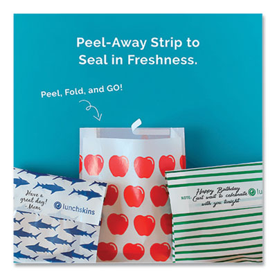 Peel and Seal Sandwich Bag with Closure Strip, 6.3