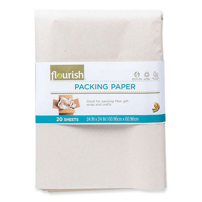 100% Recycled Paper Packing Sheets, 24