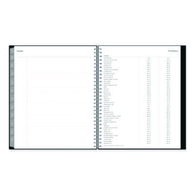 Enterprise Monthly Planner, 10 x 8, Black Cover, 12-Month (Jan to Dec): 2025