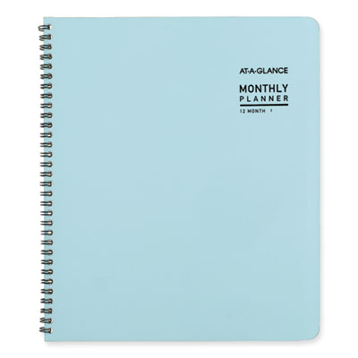 Contemporary Lite Monthly Planner, 11 x 9.5, Light Blue Cover, 12-Month (Jan to Dec): 2025