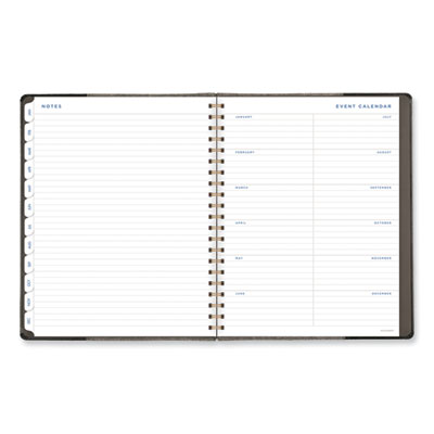 AT-A-GLANCE Signature Collection Black/Gray Felt Weekly/Monthly Planner, 11.25 x 9.5, Black/Gray Cover, 13-Month: Jan 2025 to Jan 2026 (AAGYP90505) AAGYP90505