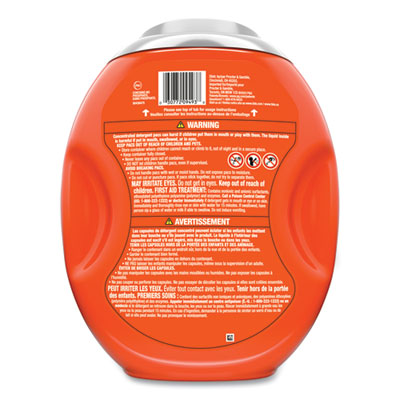 Hygienic Clean Heavy 10x Duty Power Pods, HE Compatible, Fresh Meadow Scent, 76 oz Tub, 45 Pods, 4/Carton