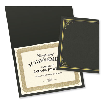 Tree Free Award Certificates, 8.5 x 11, Natural with Gold Braided Border, 15/Pack