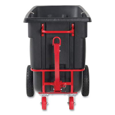 1.5 cu yd BRUTE Rotomolded Towable Tilt Truck, 2,100 lb Capacity, Black