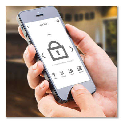 Bluetooth Smart Safe with Touch Screen, 15 x 11.8 x 11.8, 0.97 cu ft, Black