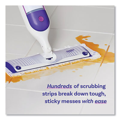 PowerMop Cleaning Solution and Pads Refill Pack, Lavender, 25.3 oz Bottle and 5 Pads per Pack, 4 Packs/Carton