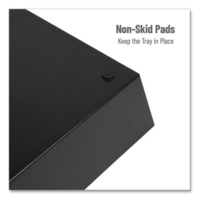 Anchor Collection 5-Compartment Snack Organizer, 12 x 24 x 3.25, Black