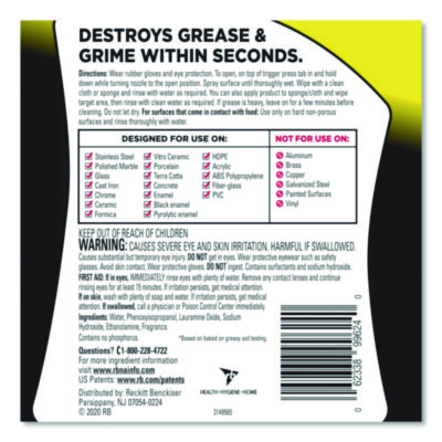 Heavy Duty Cleaner Degreaser, 32 oz Spray Bottle, 6/Carton