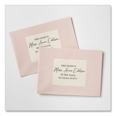 Rectangle Labels, Inkjet/laser Printers, 3 X 3.75, Pearl Ivory, 6/sheet, 8 Sheets/box