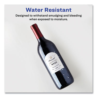 Textured Arched Print-To-The-Edge Labels, Laser Printers, 4.75 X 3.5, White, 4/sheet, 10 Sheets/pack