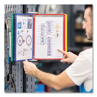 Wall Unit Magnetic Starter Set, 10 Sections, 20-Sheet Capacity, Gray