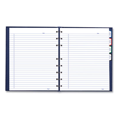 NotePro Notebook, 1-Subject, Medium/College Rule, Indigo Blue Cover, (75) 9.25 x 7.25 Sheets