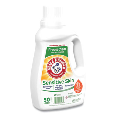 HE Compatible Liquid Detergent, Unscented, 50 Loads, 50 oz Bottle, 8/Carton