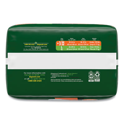 Incontinence Protection with Tabs, Small/Medium, 19