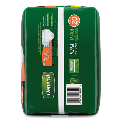 Incontinence Protection with Tabs, Small/Medium, 19