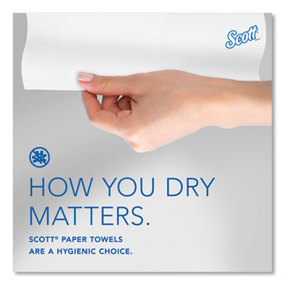 Pro Hard Roll Paper Towels with Absorbency Pockets, for Scott Pro Dispenser, Green Core Only, 1-Ply, 7.5